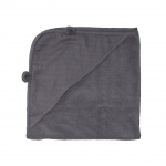 MARKLAND musliin r&auml;tik kapuutsiga PURE MUSLIN, 75x75 cm., Dark grey, 18-25MPDG