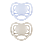 CANPOL BABIES silikoonist s&uuml;mmeetrilised lutid NUDE, Blue, 0-6m,  2 tk.,  23/225_blu