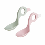 I CAN lusikas, olive green/princess pink, 2 kpl.