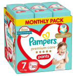 PAMPERS p&uuml;ksm&auml;hkmed Premium Care, 7 suurus 15+kg, 80 tk, 80778798