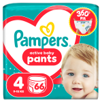 PAMPERS p&uuml;ksm&auml;hkmed Pants, 4 suurus, 9-15kg, 66 tk., 80894799
