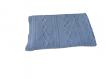 MILLI tekk  merino vill DIAMOND, aran light blue, 100x80cm