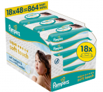 PAMPERS niisked salvr&auml;tikud Wipes Aqua Soft Touch, 18x48 vnt., 80874247