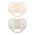 CANPOL BABIES silikoonist s&uuml;mmeetrilised lutid NUDE, Creme, 0-6m,  2 tk.,  23/228_cre