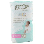 GIGGLES m&auml;hkmed Premium Twin Newborn, 1 suurus, 2-5 kg, 40 tk