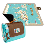 PERLETTI Piknikutekk Maailmakaart 200x200cm, 13152