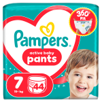 PAMPERS p&uuml;ksm&auml;hkmed Pants, 7 suurus, 15+kg, 44 tk., 80894802