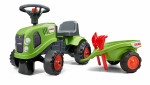 FALK Baby Claas t&otilde;uketraktor koos haagise, reha ja labidaga, 212C