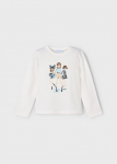 MAYORAL kleit, cream-navy, 4.011-93