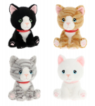 KEEL TOYS pehme m&auml;nguasi kass 14cm sortiment., SE3858
