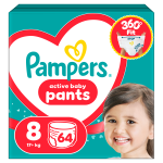 PAMPERS p&uuml;ksm&auml;hkmed Pants, 8 suurus, 17+kg, 64 tk., 80894804