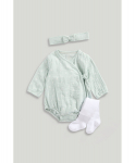 MOTHERCARE bodi, sukkp&uuml;ksid ja peapael, LK396