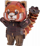 MAKEBUG 3D paberist pusle Punane panda, MB-D-0040