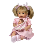 NINES D'ONIL nukk Alex lapse ja roosa kleidiga, 4030
