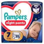 PAMPERS p&uuml;ksm&auml;hkmed Night Pants, 7 suurus, 15+kg, 35 tk., 80895149