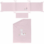 BIMBI DREAMS Nordic kolmeosaline voodispesukomplekt, Llama Purple, 78650331