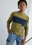 MAYORAL pikkade varrukatega t-s&auml;rk 7C, khaki, 7.084-29, 167 cm