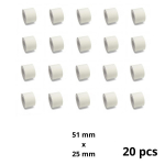 Zebra 880199-025D 51mm x 25mm termopaberist etiketid 25 mm s&uuml;damikuga, tootja Dore, 20 tk