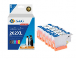 Epson 202XL T02G BK/PBK/C/M/Y tindikassett G&G analoog