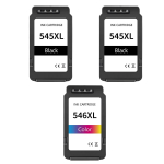 Canon (X2) PG-545XL (X1) CL-546XL BK/C/M/Y tindikassett Dofe taastatud komplekt 3 tk