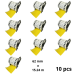 Brother DK-22606 DK22606 etiketi rull Dore analoog komplekt 10 t&uuml;kki