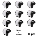 Brother DK-55224 DK55224 54mm x 30480mm termopaberist etiketid, tootja Dore, 10 tk