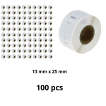 Dymo 11353 S0722530 etiketi rull Dore analoog komplekt 100 t&uuml;kki