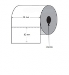 STARTSP 70mm x 30mm termosildi s&uuml;damik 25mm etiketid rullis 1000 Dore analoog