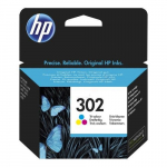 HP 302 F6U65AE CMY tindikassett
