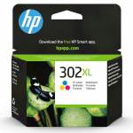 HP 302XL F6U67AE CMY tindikassett