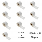 Dymo 11354 S0722540 etiketi rull Dore analoog removable komplekt 10 t&uuml;kki