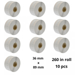Dymo 99013 S0722410 etiketi rull Dore analoog komplekt 10 t&uuml;kki