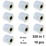 Dymo 99015 S0722440 etiketi rull Dore analoog komplekt 10 t&uuml;kki