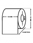 EPSON C33S045538 k&otilde;rgl&auml;ikega etiketirull 102mm x 33m &ndash; pidev etiketirull Dore analoog