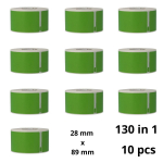 Dymo 99010 S0722370 Green etiketi rull Dore analoog komplekt 10 t&uuml;kki