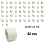 Zebra 3007207 25mm x 76mm termopaberist etiketid 25 mm s&uuml;damikuga, tootja Dore, 52 tk
