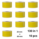 Dymo 99010 S0722370 Yellow etiketi rull Dore analoog komplekt 10 t&uuml;kki