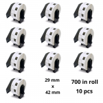 Brother DK-11215 DK11215 29mm x 42mm termopaberist etiketid, tootja Dore, 10 tk