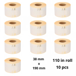 Dymo 99018 S0722470 etiketi rull Dore analoog komplekt 10 t&uuml;kki
