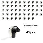 Brother DK-11203 DK11203 17mm x 87mm termopaberist etiketid, tootja Dore, 48 tk