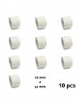 Valge skaala silt 58 mm x 43 mm s&uuml;damikuga 40 mm sildid rullis 1050 Dore analoog komplekt 10 t&uuml;kki