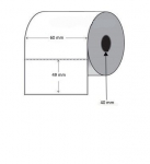Valge skaala silt 60 mm x 49 mm s&uuml;damikuga 40 mm sildid rullis 900 Dore analoog
