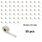 Dymo 11355 S0722550 etiketi rull Dore analoog komplekt 55 t&uuml;kki