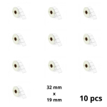 Zebra 32mm x 19mm termopaberist etiketid 25 mm s&uuml;damikuga, tootja Dore, 10 tk