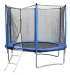 Trampoliin 244 cm turvav&otilde;rgu ja redeliga, 8ft (2,44 m)
