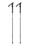 H&uuml;briid Carbon Stick Trekkingule ja jooksurajale, kokkupandav, 105-125 cm, Must