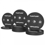 Raskusketaste komplekt TUNTURI Platinum Bumper Plate Black, 90kg