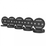 Raskusplaatide komplekt TUNTURI Platinum Bumper Plate Black, 150kg