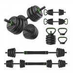Kangi ja hantlikomplekt TUNTURI Vinyl Barbell & Dumbbell set (20 / 28 kg)