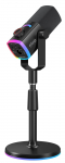FIFINE AmpliGame AM8 PROS juhtmega mikrofon koos statiivi ja RGB taustavalgustusega|USB/XLR